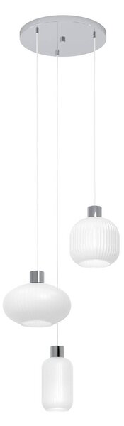 EGLO Lampa wisząca Dasmina, możliwość ściemniania, biały / opal, salon / jadalnia, szkło, młodzieżowy