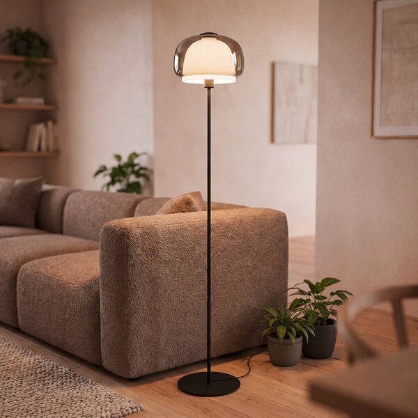 EGLO Lampa stojąca Belomontejo, aluminiowy / szary / cynkowy, salon / jadalnia, metal, młodzieżowy
