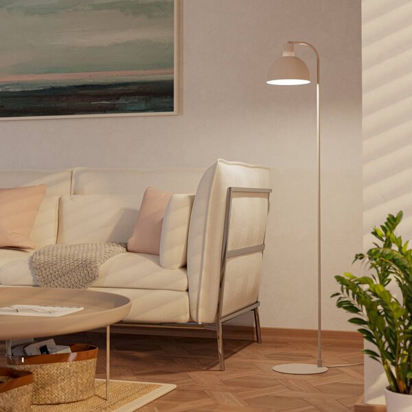 EGLO Lampa stojąca Cazalilla, kremowy / amber, salon / jadalnia, metal