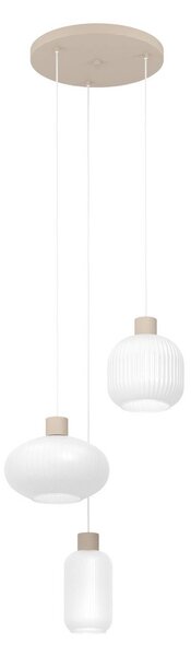 EGLO Lampa wisząca Dasmina, możliwość ściemniania, biały / opal, salon / jadalnia, szkło, młodzieżowy