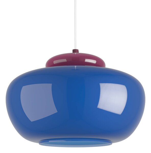 EGLO Lampa wisząca Berardelli, możliwość ściemniania, niebieski, salon / jadalnia, szkło, nowoczesny