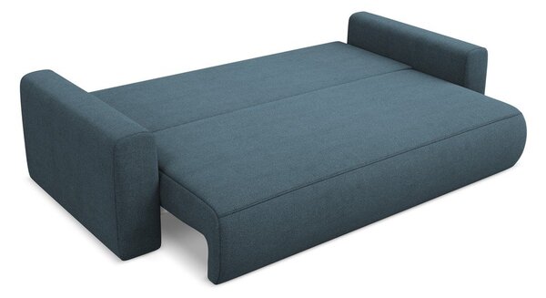 Niebieska rozkładana/ze schowkiem sofa 238 cm Kapua – Makamii