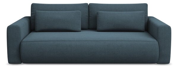 Niebieska rozkładana/ze schowkiem sofa 238 cm Kapua – Makamii