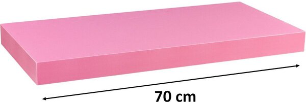 Półka ścienna STILISTA Volato różowa,70 cm