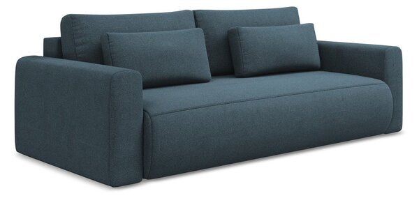 Niebieska rozkładana/ze schowkiem sofa 238 cm Kapua – Makamii
