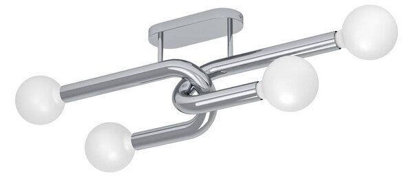 EGLO Lampa sufitowa Mellili, możliwość ściemniania, chromowy / srebrny, salon / jadalnia, metal, nowoczesny