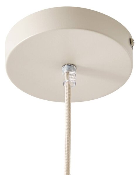 Lampa wisząca Whitt NOLA, możliwość ściemniania, kremowy / amber, salon / jadalnia, papier / lunolit / lunopal, skandynawski