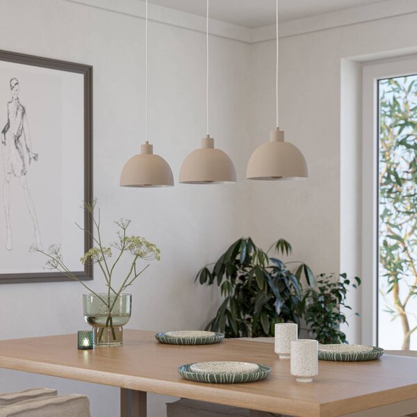 EGLO Lampa wisząca Cazalilla, możliwość ściemniania, kremowy / amber, kuchnia, metal