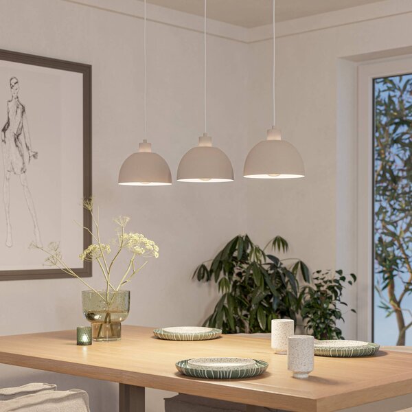 EGLO Lampa wisząca Cazalilla, możliwość ściemniania, kremowy / amber, kuchnia, metal