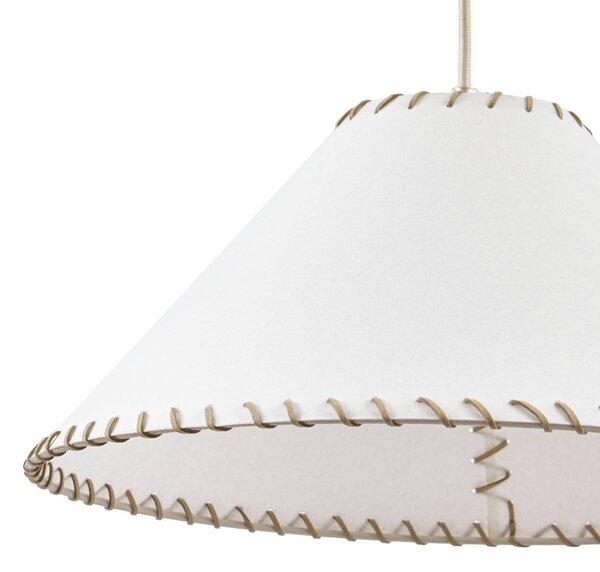 Lampa wisząca Whitt NOLA, możliwość ściemniania, kremowy / amber, salon / jadalnia, papier / lunolit / lunopal, skandynawski