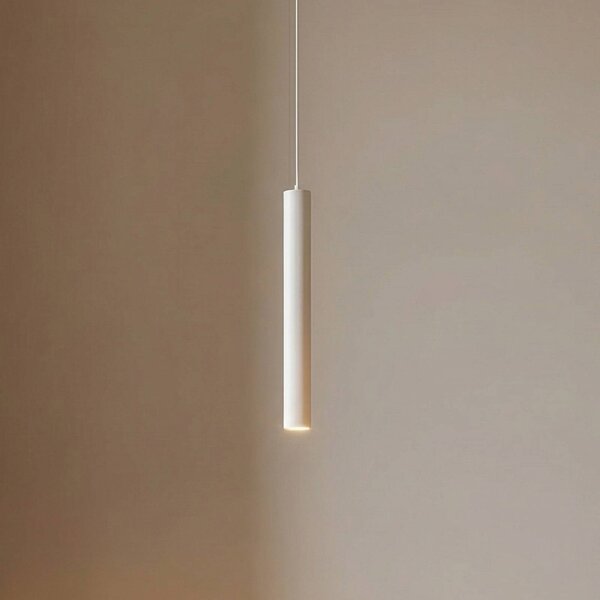 Lampa wisząca LED Lindby Lumaro, biała, 27 cm, 48 V, ściemniana Lumaro 48V Lindby, możliwość ściemniania, biały / opal, salon / jadalnia, aluminium, nowoczesny