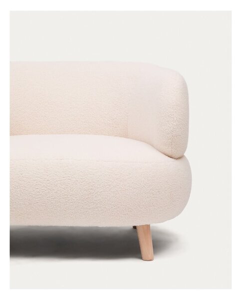 Beżowy fotel z materiału bouclé Luisa – Kave Home