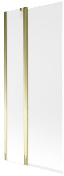 Mexen Flip parawan nawannowy 2-skrzydłowy 80 x 150 cm, szron, złoty - 894-080-101-50-30