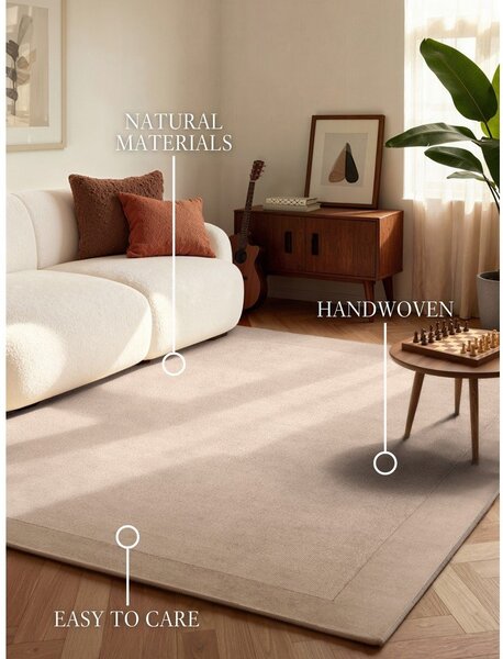 Beżowy dywan z mieszanki wełny tkany ręcznie 80x150 cm Kari – Villeroy&Boch