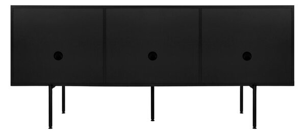Czarna szafka pod TV 180x79x50 cm Bau – noo.ma