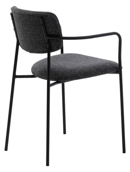 Ciemnoszare krzesło Zama – Unique Furniture