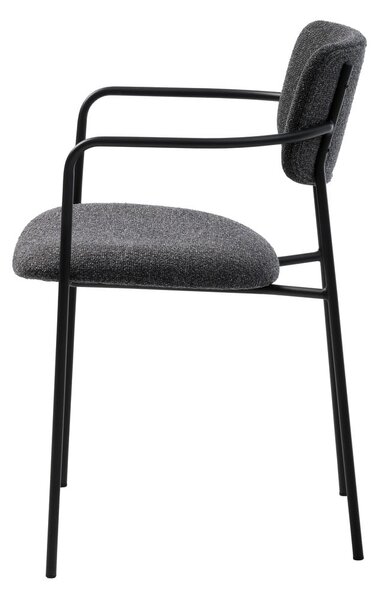 Ciemnoszare krzesło Zama – Unique Furniture