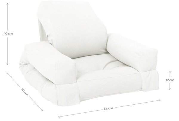 Sofa rozkładana z brązowym obiciem Karup Design Hippo Mocca