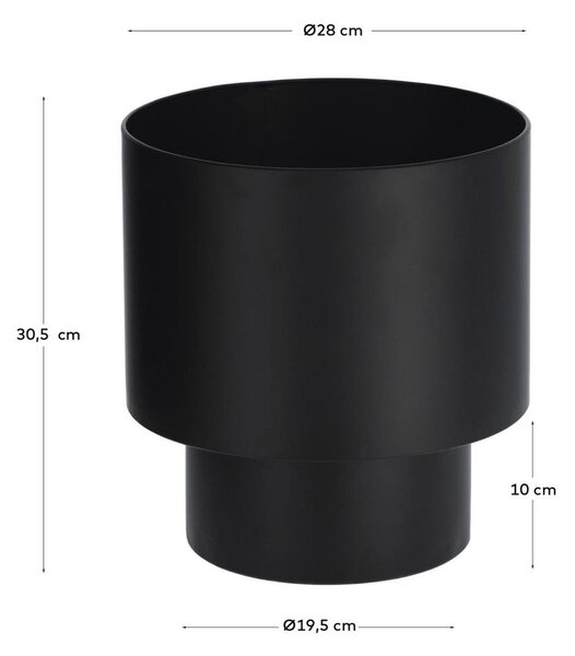 Metalowa osłonka na doniczkę ø 28 cm Mash – Kave Home