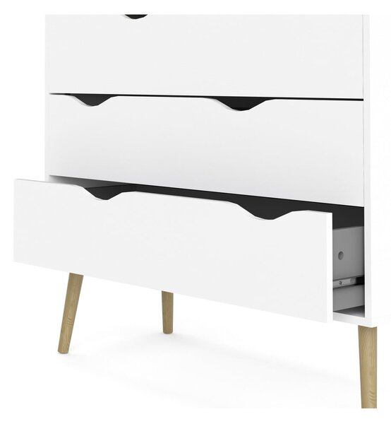 Biała komoda Tvilum Oslo, 99 x 101 cm