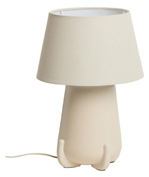 Beżowa/w kolorze kości słoniowej lampa stołowa ceramiczna (wysokość 45,5 cm) Odra – Kave Home