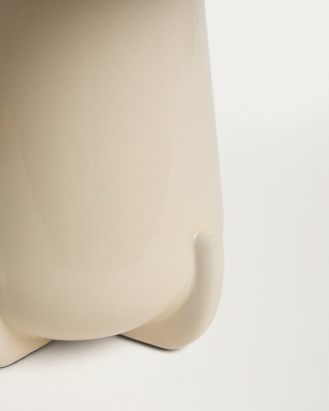 Beżowa/w kolorze kości słoniowej lampa stołowa ceramiczna (wysokość 45,5 cm) Odra – Kave Home