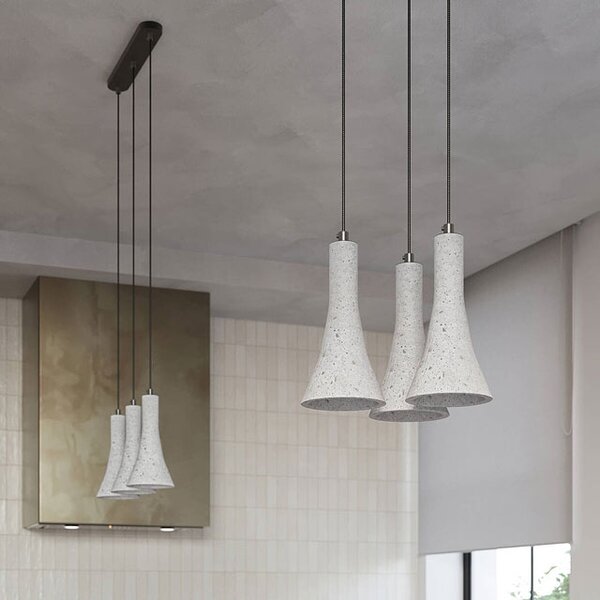 Betonowa lampa wisząca 3-punktowa - 4X A398 F9-S36