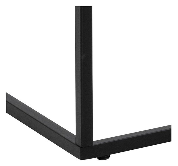 Biały stolik z blatem w dekorze marmuru 55x110 cm Barossa – Actona