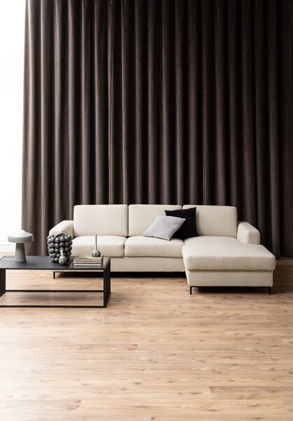 Czarny stolik ze szklanym blatem 60x120 cm Strington – Actona