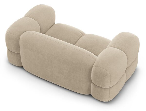 Beżowa aksamitna sofa 180 cm Loretto – Cosmopolitan Design