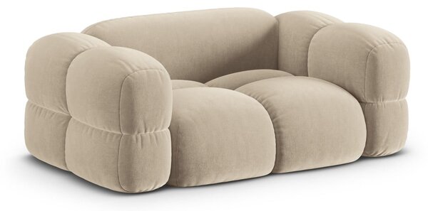Beżowa aksamitna sofa 180 cm Loretto – Cosmopolitan Design