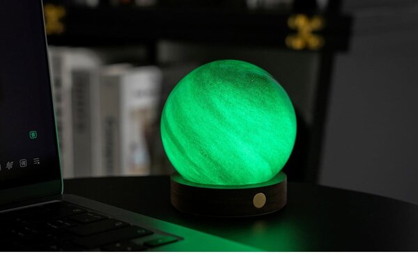 Ciemnobrązowa dekoracja świetlna na USB ø 8 cm Sand Storm – Gingko