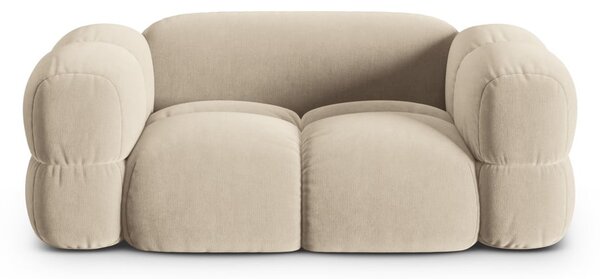 Beżowa aksamitna sofa 180 cm Loretto – Cosmopolitan Design