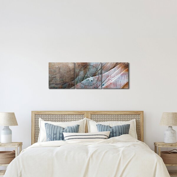 Obraz skał, Bryce Canyon (z zegarem) (90x30 cm)
