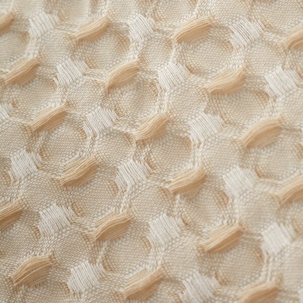 Beżowa pościel dwuosobowa 200x200 cm Muscat Waffle – Pineapple Elephant