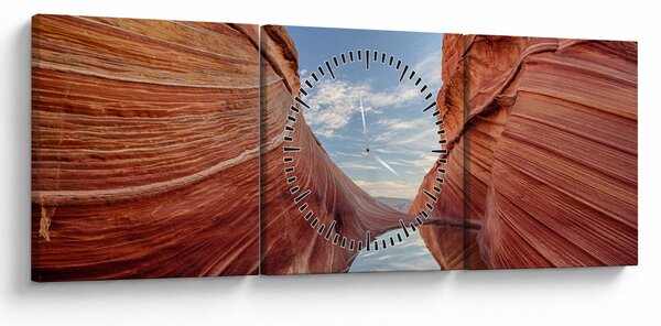 Obraz - Vermilion Cliffs Arizona (z zegarem) (90x30 cm)