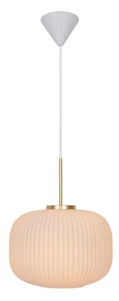 Nordlux Lampa wisząca szklana Milford, możliwość ściemniania, biały / opal, salon / jadalnia, szkło