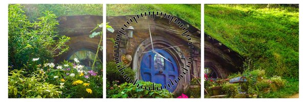 Obraz - Hobbit (z zegarem) (90x30 cm)