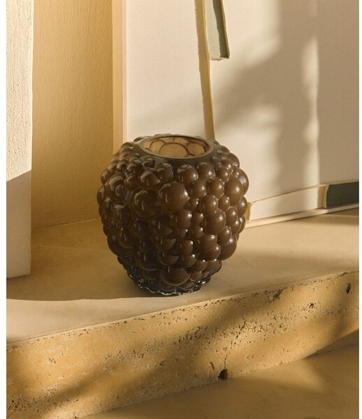Brązowy szklany wazon (wysokość 30 cm) Mure – Kave Home