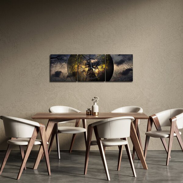 Obraz - Tajemnicze niebo (z zegarem) (90x30 cm)