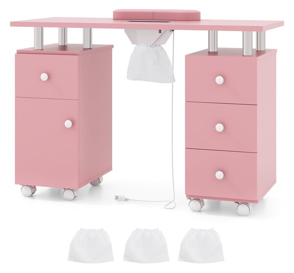 Stolik do manicure z pochłaniaczem pyłu