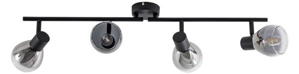 Lampa sufitowa Pendura Lindby, możliwość ściemniania, aluminiowy / szary / cynkowy, salon / jadalnia, szkło, nowoczesny