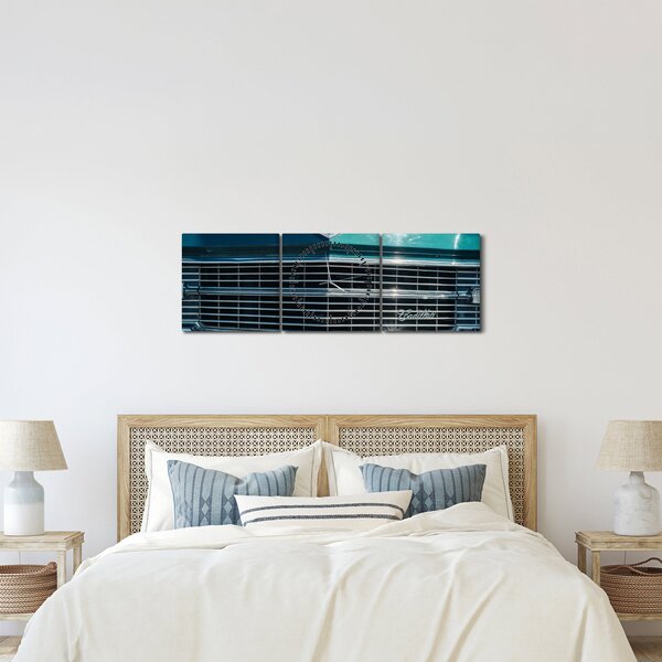 Obraz - Cadillac (z zegarem) (90x30 cm)