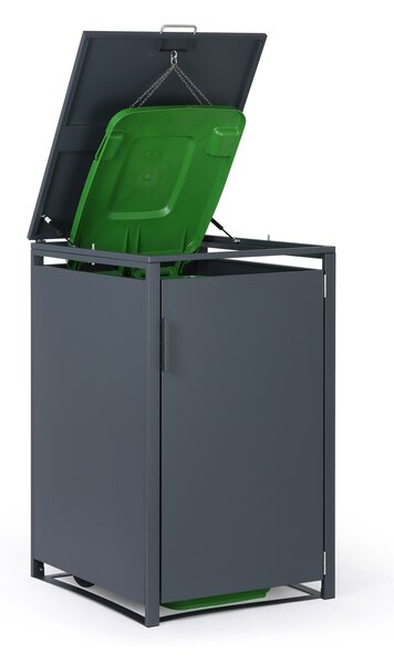 Wiata na pojemnik na odpady 240 l, 1160 x 695 x 800 mm