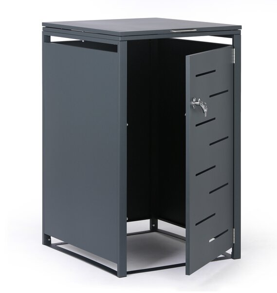 Wiata na pojemnik na odpady 240 l, 1160 x 695 x 800 mm, zamykana