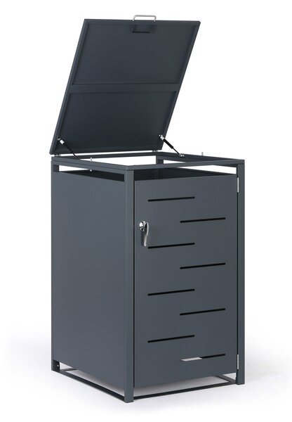 Wiata na pojemnik na odpady 240 l, 1160 x 695 x 800 mm, zamykana