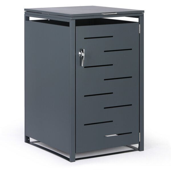 Wiata na pojemnik na odpady 240 l, 1160 x 695 x 800 mm, zamykana