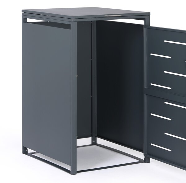 Wiata na pojemnik na odpady 240 l, 1160 x 695 x 800 mm, zamykana