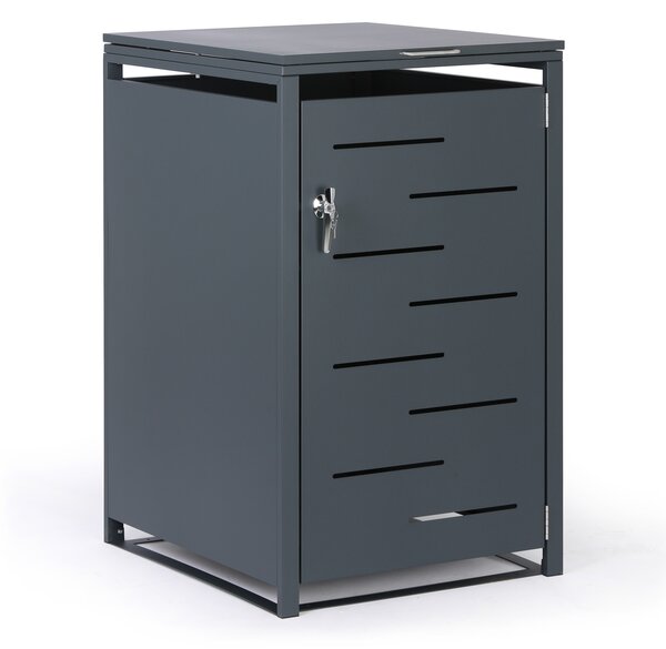 Wiata na pojemnik na odpady 240 l, 1160 x 695 x 800 mm, zamykana