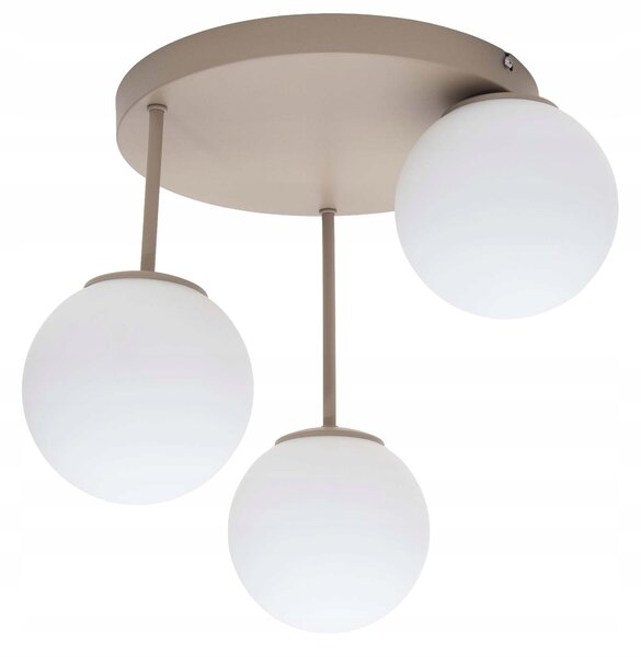 Lampa sufitowa Aurelia 3xE27 led beżowa kule